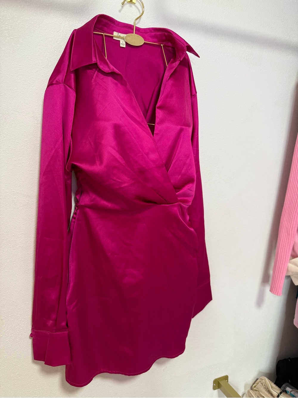 Pink Silk elegant Cocktail Dress